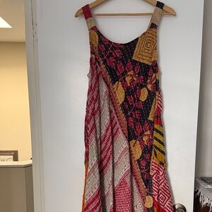 Sleeveless Maxi Reversible Kantha Dress
